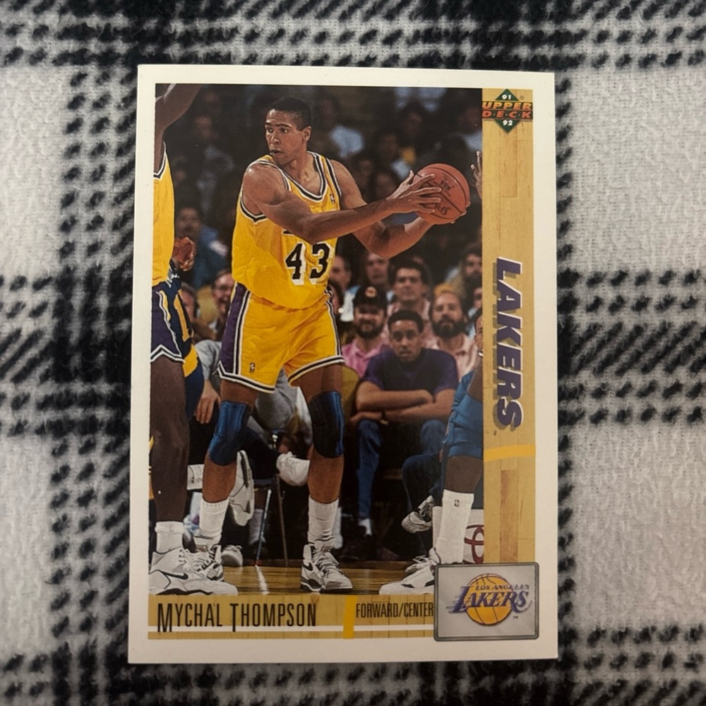 1991-92 Upper Deck - Mychal Thompson #150 Los Angeles Lakers